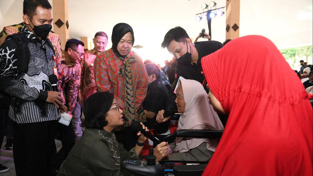 Sri Mulyani Salurkan Bansos In East Java: Budget This Year Rp476 Trillion, Don't Be Corruptioned