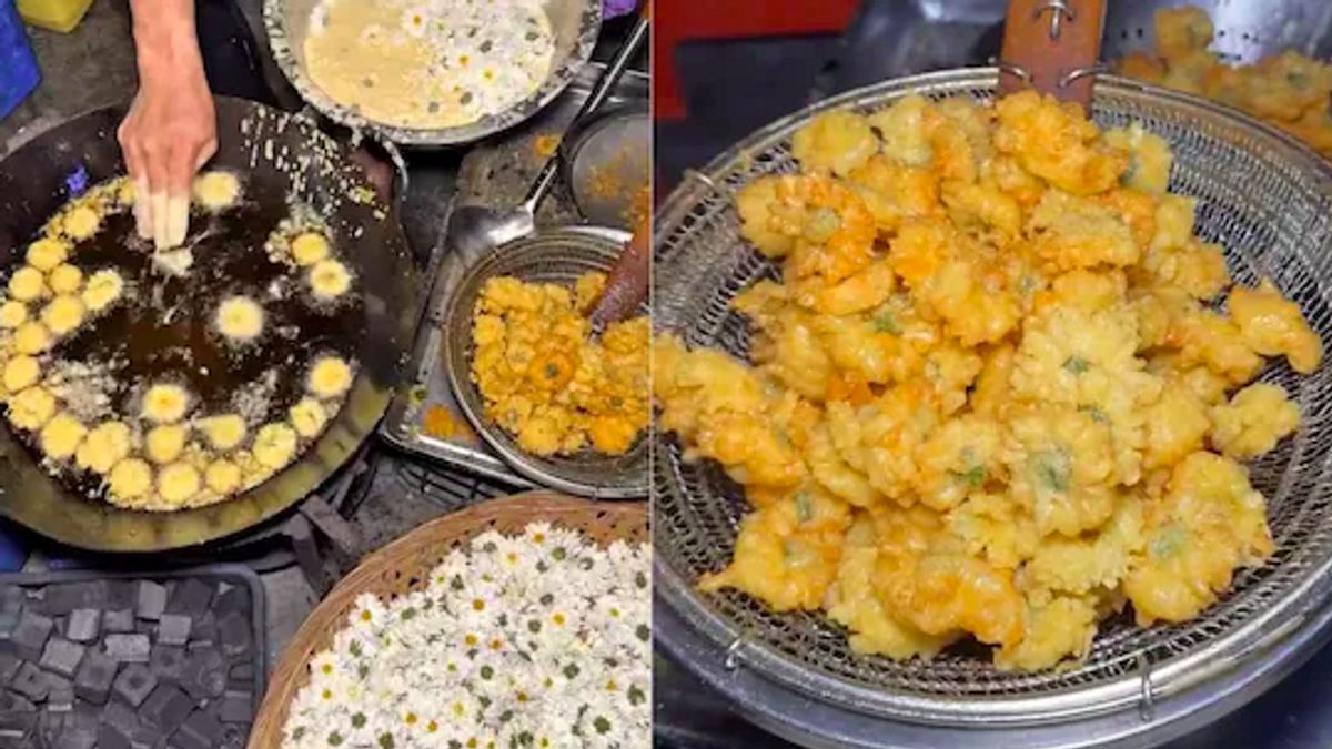 Viral Fried From Daisy Flowers That Steal Netizens' Attention