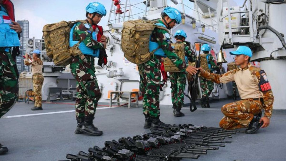 Indonesian Navy Exercises With UNIFIL Soldiers In Lebanon, Anticipates The Evacuation Of Indonesian Citizens In The Sea Line