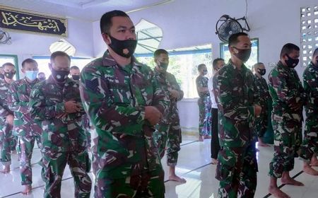 Kompaknya Prajurit TNI di Aceh Salat Gaib untuk Awak KRI Nanggala-402