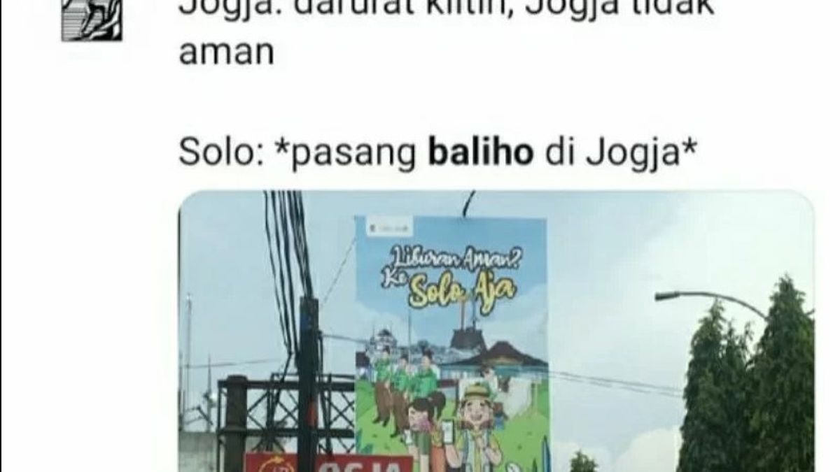 Berita Yogyakarta: Baliho Promosi Wisata Solo di Yogyakarta Trending di Twitter