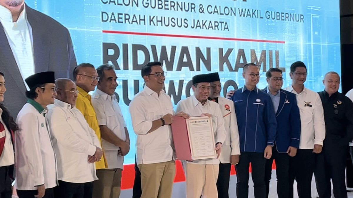 Pramono Anung revendique obtenant un soutien 7 Parpol KIM Plus, PSI solid Soutenant Ridwan Kamil-Suswono