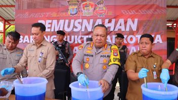La police de Bulungan a détruit 15 kg de méthamphétamine et 3 400 exstasies