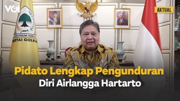 Airlangga Hartarto辞去Golkar党主席的完整演讲