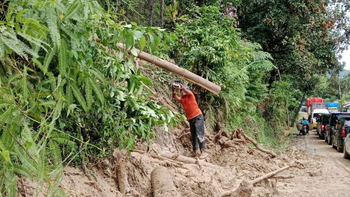 1,089 Families On The South Coast Of West Sumatra Affected By Floods, The Sumatra Cross Road Was Paralyzed