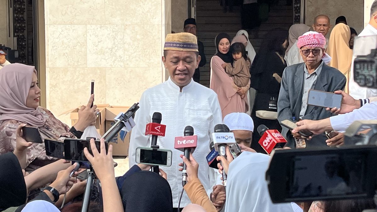 Bahlil After Eid Prayer At Istiqlal: The Year Of Politics Is Over, We Must Forgive Each Other