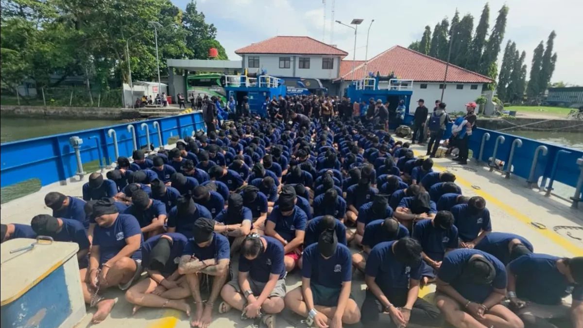 严密安全，国家警察将数千高风险囚犯送到努萨坎邦甘