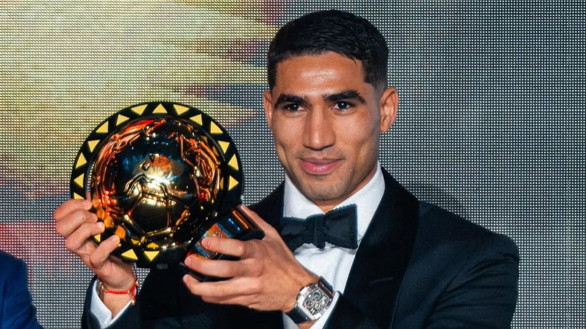 Achraf Hakimi Dinobatkan sebagai Pemain Terbaik Afrika Tahun Ini