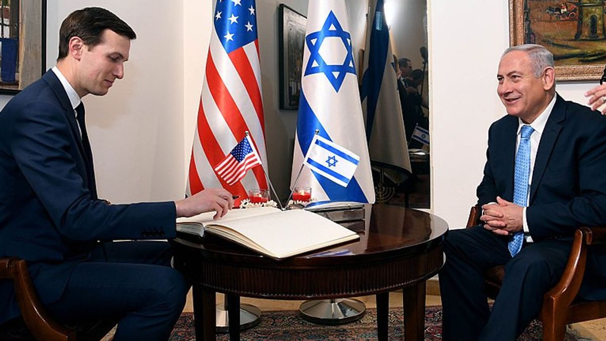 لذلك مرشح مفاوض العلاقات الإسرائيلية العربية، صهر ترامب جاريد كوشنر لجائزة نوبل للسلام