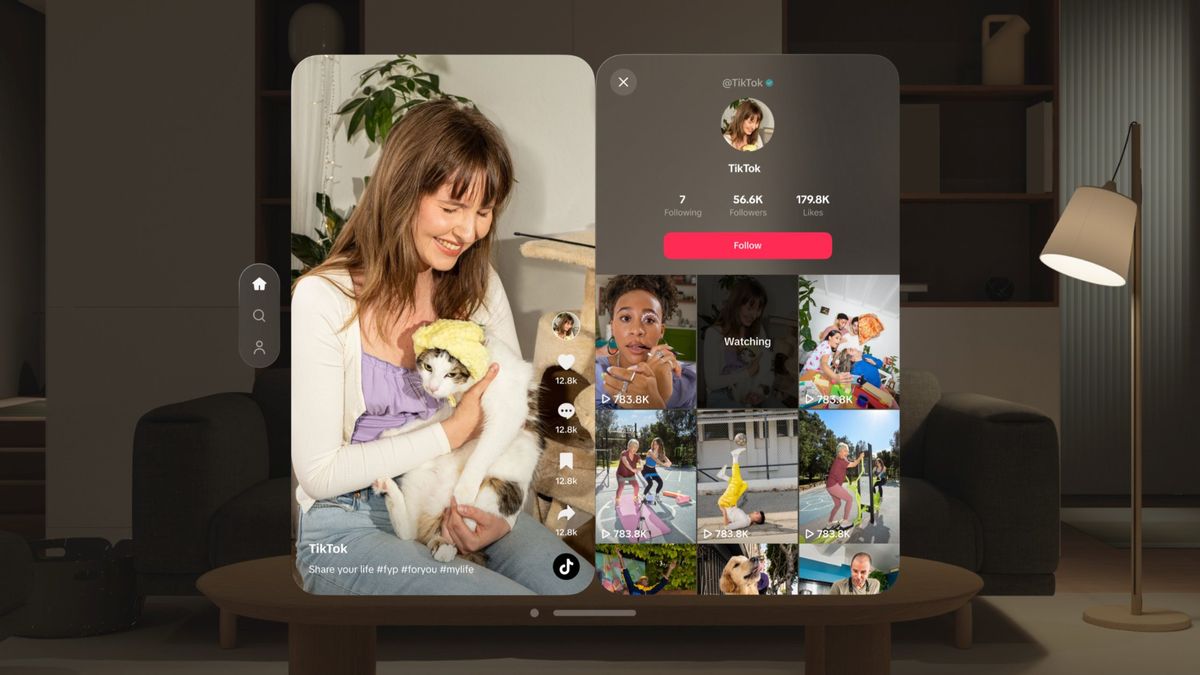 ByteDance lance une application TikTok sur Apple Vision Pro, une interface plus claire