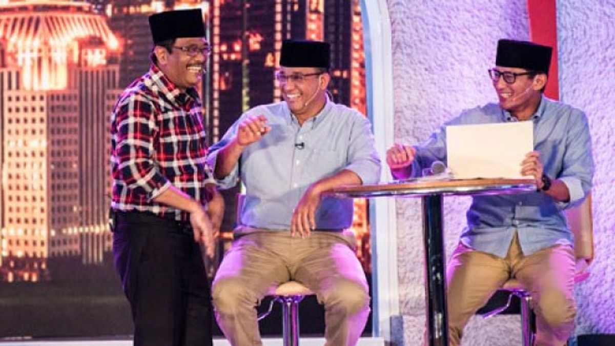 Anies Baswedan And Djarot Saiful Hidayat Insinuate Each Other About The Governor Of Singles In Today's Memory, October 19, 2018