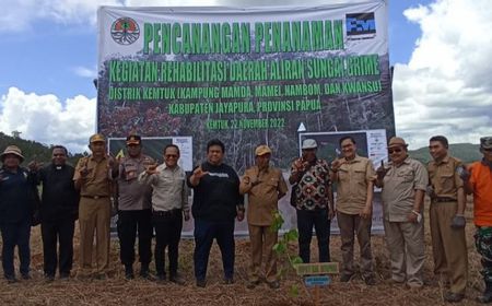 Freeport Rehabilitasi Daerah Aliran Sungai di Distrik Kemtuk Jayapura