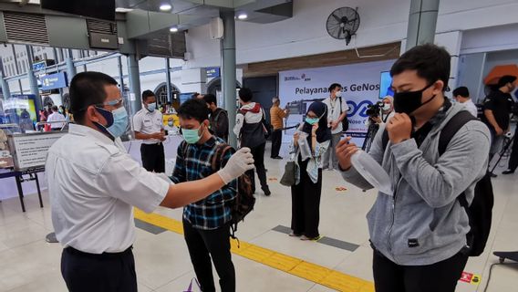 Due To The Large Number Of Train Passengers, PT KAI Added 4 Units Of GeNose Test At Pasar Senen