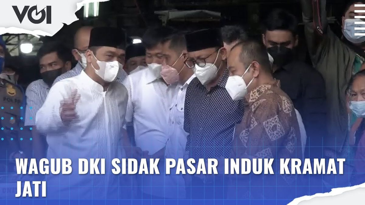 VIDEO: Checking The Readiness Of The Revitalization Of The Kramat Jati Main Market, This Is What Deputy Governor Ahmad Riza Patria Said