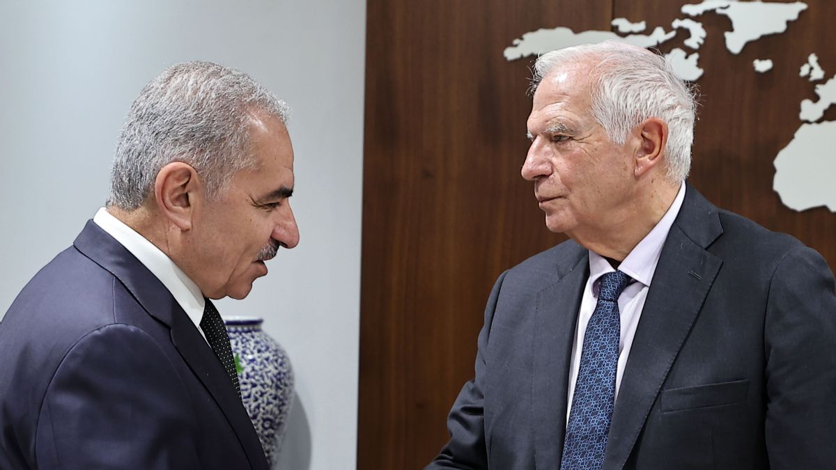 ラマッラーでシュタイエ首相、EU外交政策責任者と会談:ガザはパレスチナの支配下にとどまらなければならない