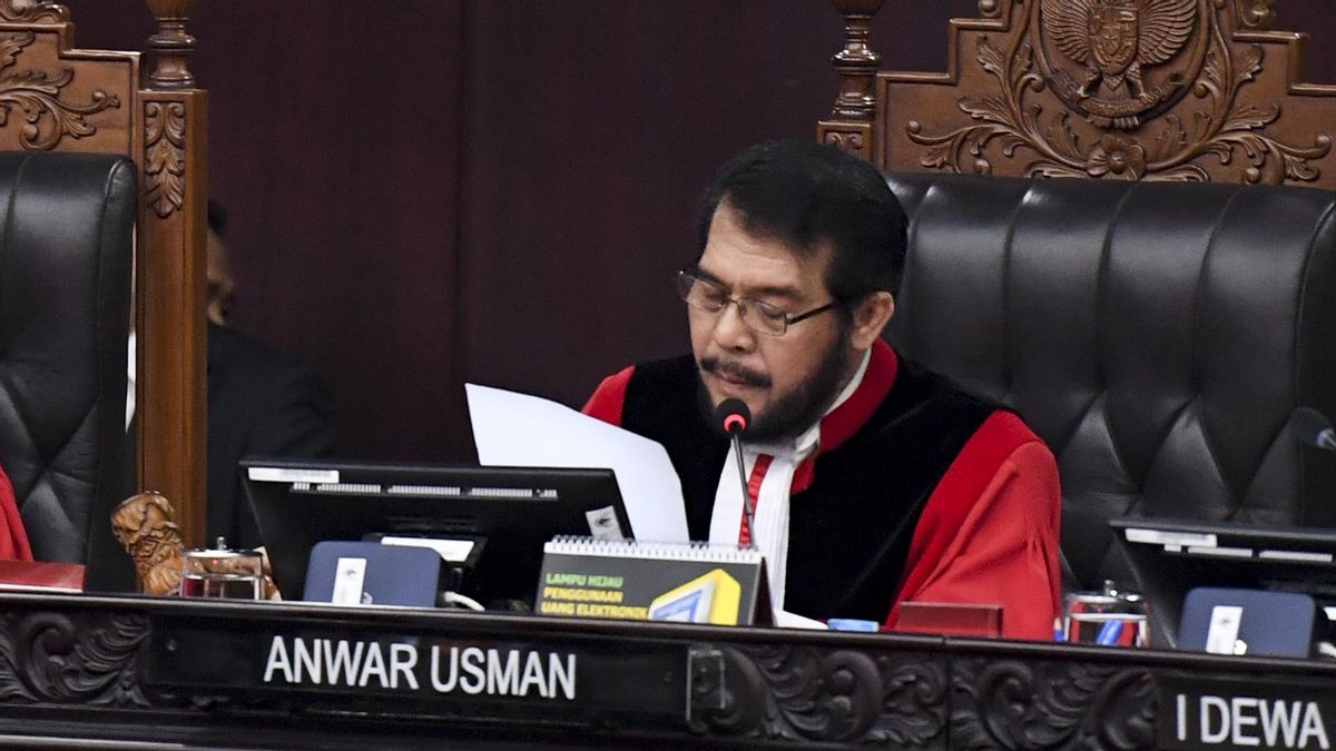 Anwar Usman Make Sure The Constitutional Court Prepares For The Smooth Handling Of Disputes In The 2024 Election Results