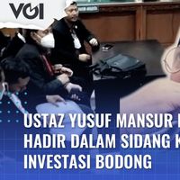 VIDEO: Ustaz Yusuf Mansur Berhalangan Hadir dalam Sidang Kasus Dugaan Investasi Bodong