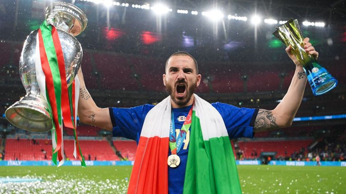 Leonardo Bonucci: Jadi Pencetak Gol Tertua Sekaligus Sabet Star of the Match Sekaligus di Final Euro 2020