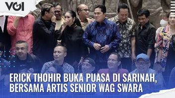 VIDEO: Erick Thohir Buka Puasa di Sarinah, Bersama Artis Senior WAG Swara