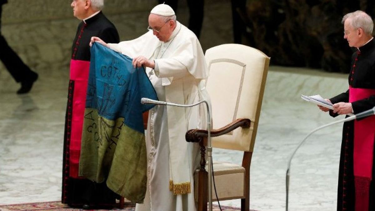 Berdoa untuk Mereka yang Mati Syahid di Ukraina, Paus Fransiskus Desak Perang Dihentikan