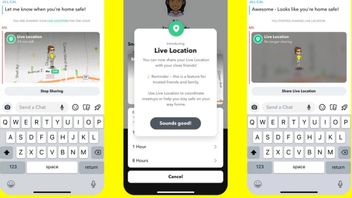 Snapchatは、信頼できる友人との位置情報共有機能を起動します
