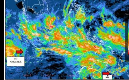 Siklon Tropis Anggrek dan Bibit Siklon 99S Terdeteksi Tumbuh di Indonesia Picu Hujan Ekstrem Sepekan