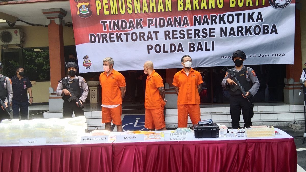 Polda Bali Musnahkan 39 Kilogram Narkoba