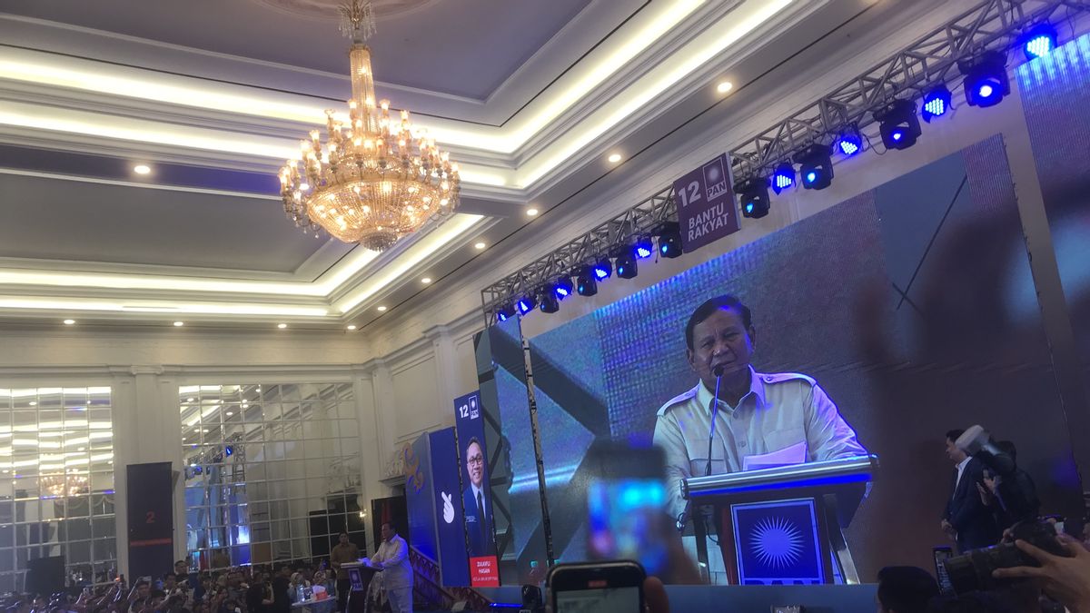 Prabowo Invites Lampung Residents To Vote At TPS: We Already Understand Who Defends The People, Who Tricks The People