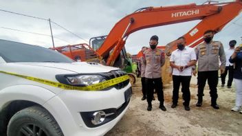 Fortuner Car, Given By Police, Tajir Suspect Of Illegal Gold Mine, 11 Speedboats And Luxury Watches Secured By Polda Kaltara,