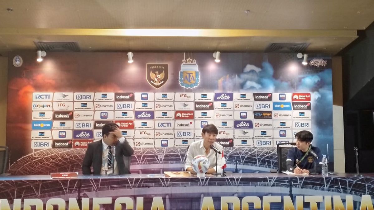 Shin Tae-yong Praises The Indonesian National Team Mentally: No Less Far From Argentina