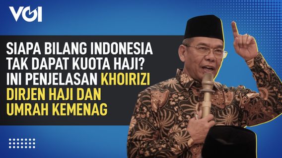 Siapa Bilang Indonesia Tak Dapat Kuota Haji? Ini Penjelasan Khoirizi Dirjen Haji dan Umrah Kemenag