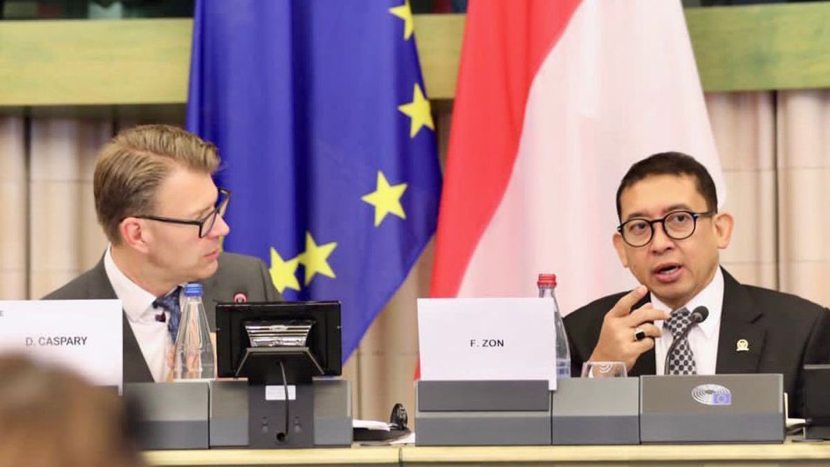 In The European Parliament, Fadli Zon Urges The Settlement Of Palestine-Israeli Conflicts And Supports Free Palestine
