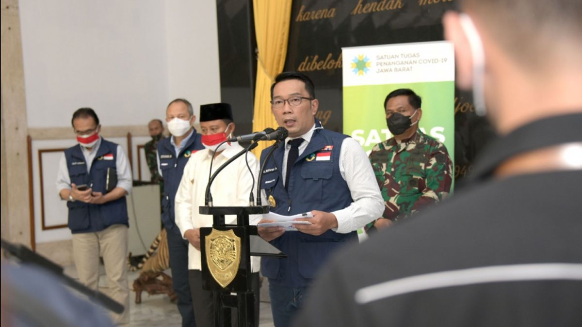 Not Rise, West Java UMP 2021 Déterminé Par Le Gouverneur Ridwan Kamil IDR 1,8 Million