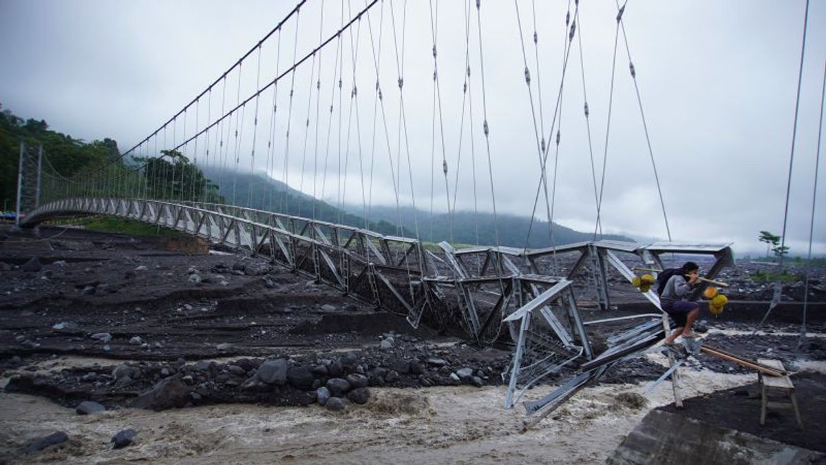 Imbas Banjir Lahar Dingin Gunung Semeru, Jembatan Kali Glidik II Lumajang Dibangun secara Permanen