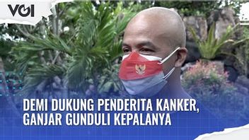 VIDEO: Hari Kanker Anak Sedunia, Ganjar Pranowo Gunduli Kepalanya