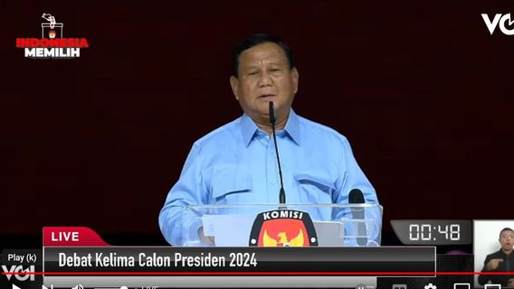  Prabowo Minta Maaf Kepada Dua Rivalnya di Pidato Penutup Debat