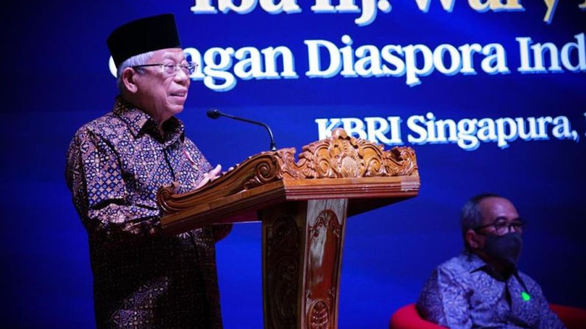 Vice President Ma'ruf Amin Encourages Indonesian Diaspora To Actively Build The Nation
