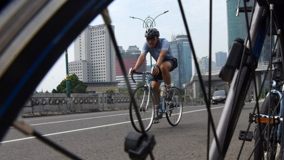 Dinhub DKI Tambah Fasilitas Jalur Sepeda Sudriman-Thamrin, Dilengkapi Planter Box