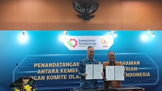 Kemenperin dan KONI Teken Kerja Sama Pengembangan Sektor Industri Olahraga Nasional