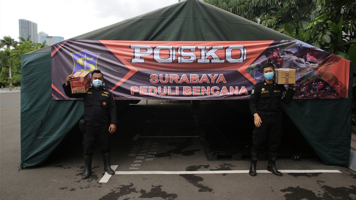 Le Gouvernement De La Ville De Surabaya établit Un Poste De Soins En Cas De Catastrophe