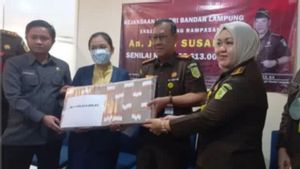 Kejari Bandar Lampung Setorkan Uang Rp1,1 Miliar Pencucian Uang Bandar Narkoba ke Kas Negara