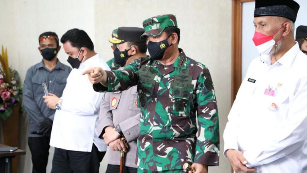 Kunjungi Sumbar, Panglima TNI Tegaskan Pentingnya Pelacakan Kontak Erat Pasien COVID-19