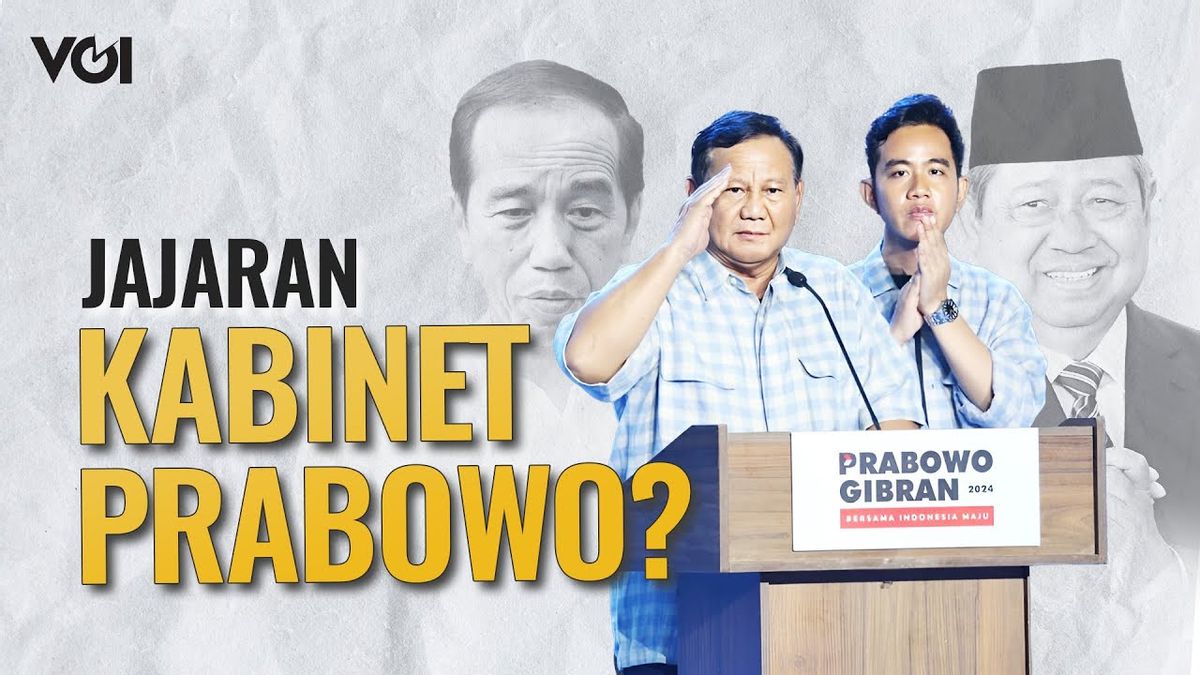 VIDEO: VIRAL, circulaire des candidats présumés au cabinet pour la direction de Prabowo-Gibran