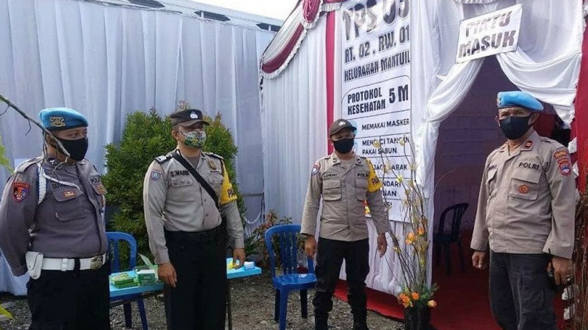 Re-voting For The Election Of The Governor Of South Kalimantan, 827 Polling Stations Are Tightly Guarded By The Police