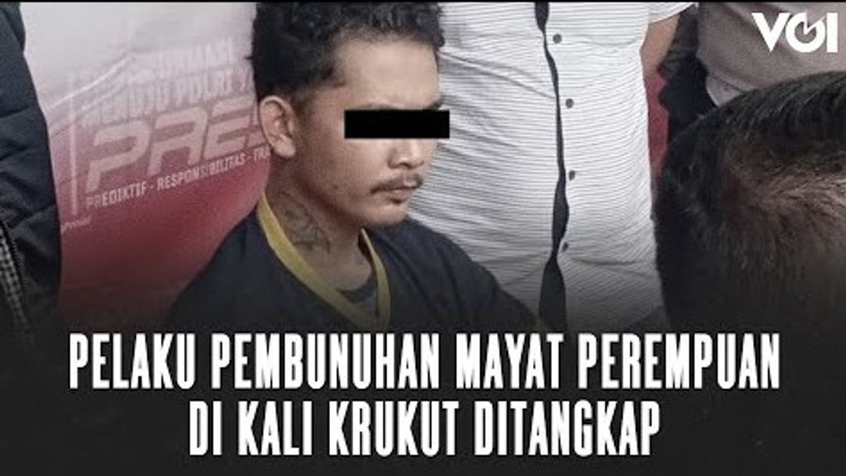 VIDEO: Ditangkap di Brebes, Ini Tampang Terduga Pelaku Pembunuhan di Kali Krukut