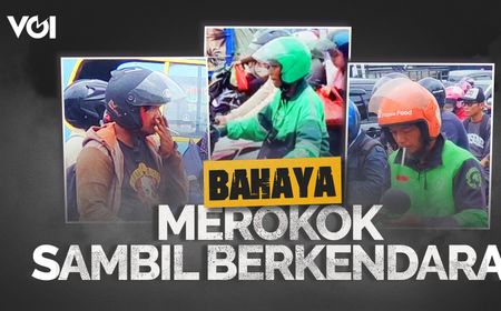 VIDEO: Budaya Buruk Merokok Sambil Berkendara, Ada Pasalnya