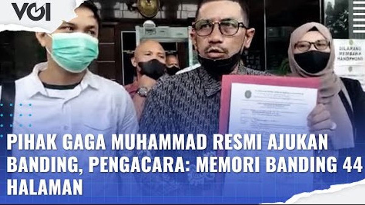 VIDEO: Pihak Gaga Muhammad Resmi Ajukan Banding, Pengacara: Memori Banding 44 Halaman