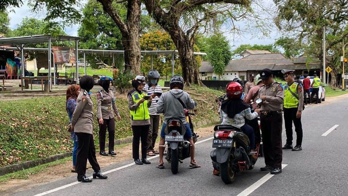 West Bangka Police: Obedience Operations Effectively Disciplined Riders