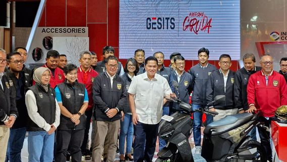 Erick Thohir Luncurkan Motor Listrik Gesits Garuda Edisi Terbatas