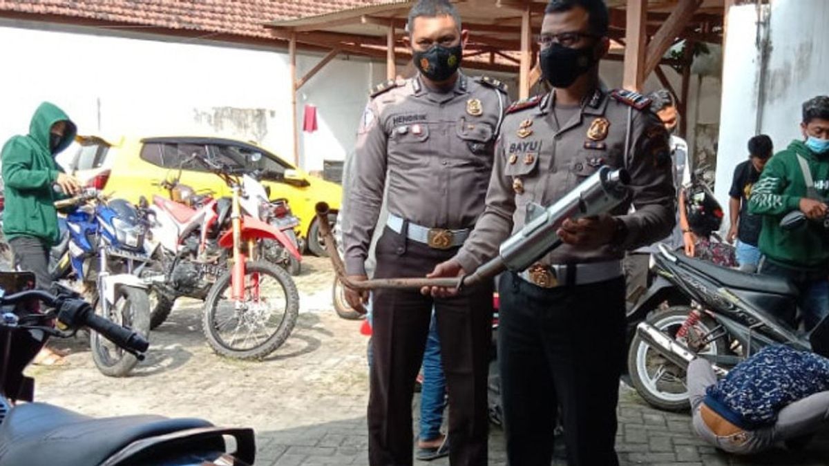 Banyak Diprotes Warga, Polres Tulungagung Jaring 200 Motor Berkenalpot Brisik